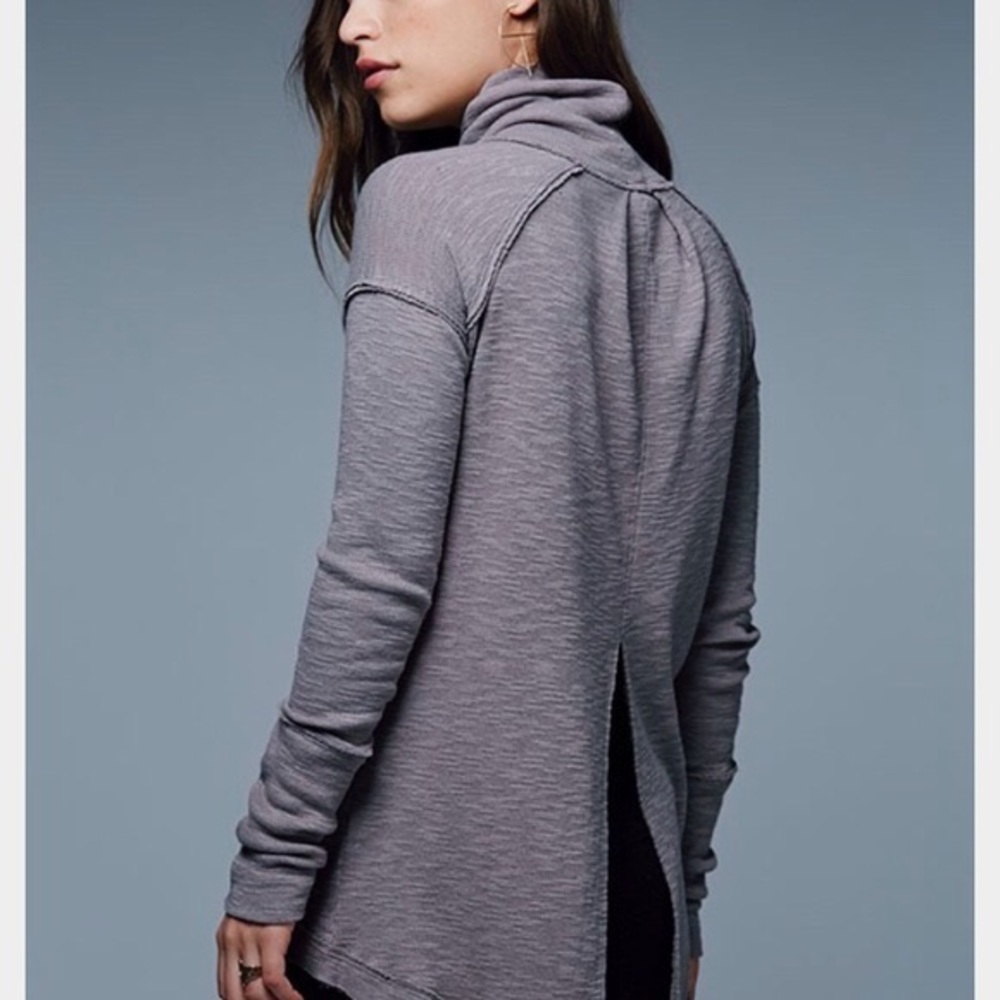 Free People split back turtleneck
